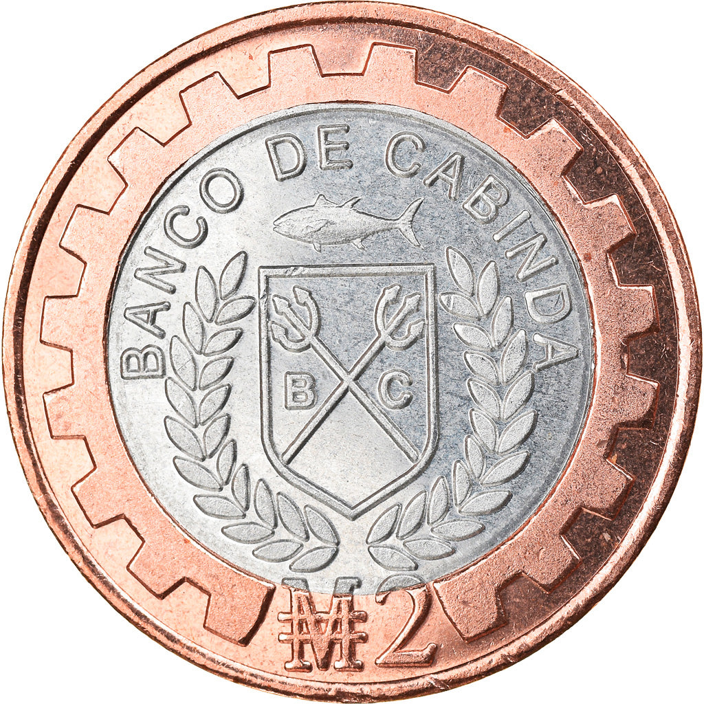 Monnaie, CABINDA, Covid, 2 Macutas, 2020, SPL, Bi-Metallic