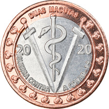 Moneta, CABINDA, Covid, 2 Macutas, 2020, SPL, Bi-metallico
