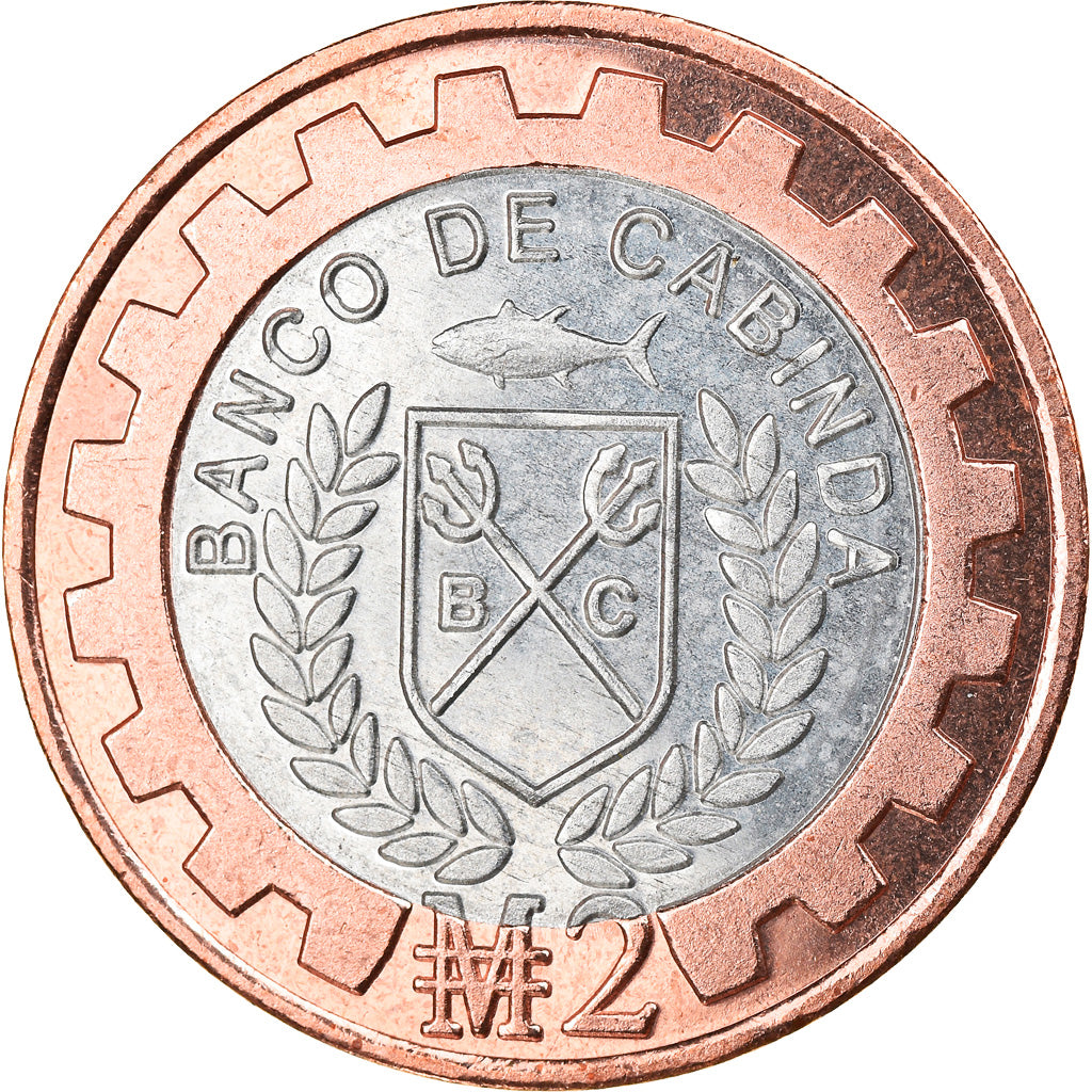 Moneta, CABINDA, Covid, 2 Macutas, 2020, SPL, Bi-metallico