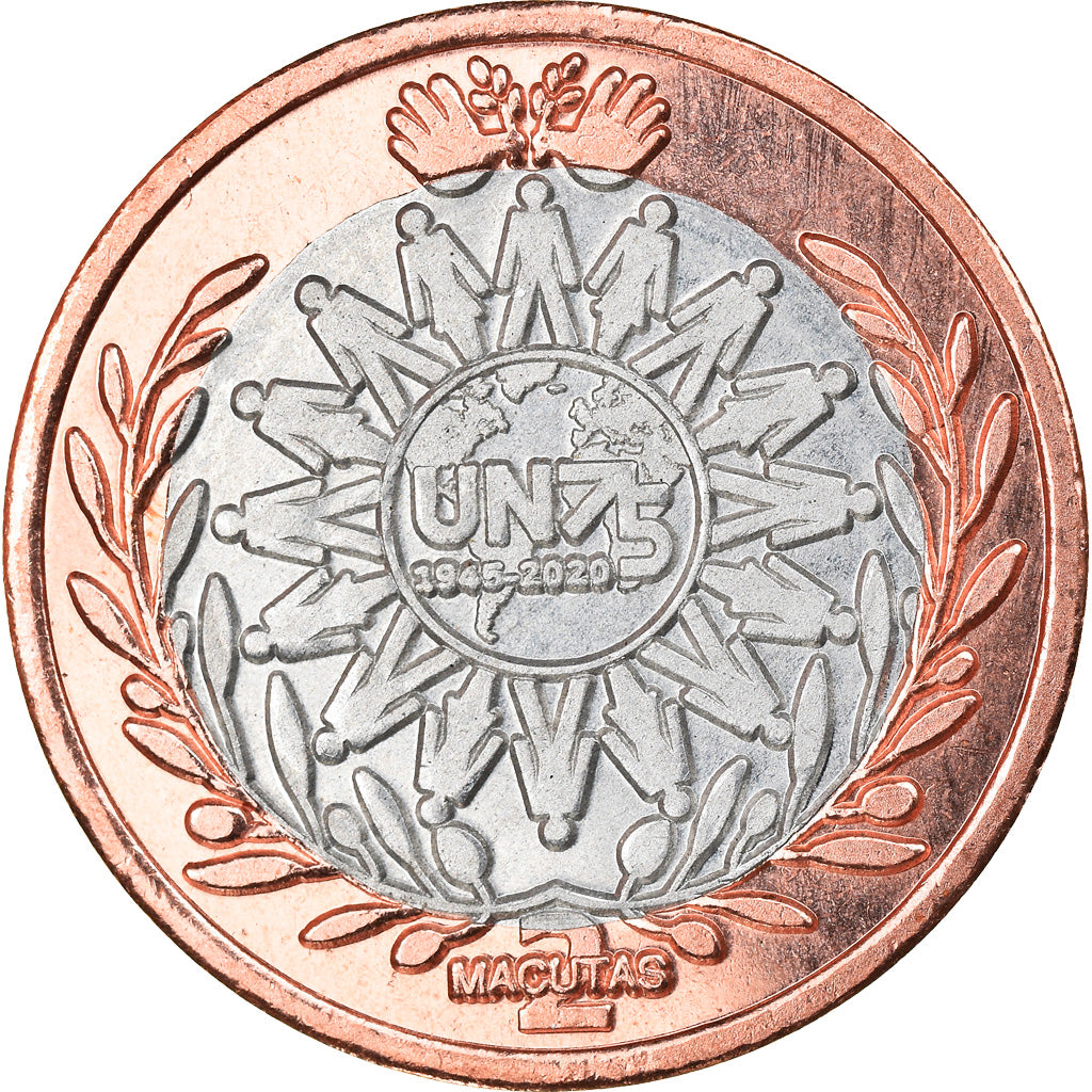Moneta, CABINDA, ONU, 2 Macutas, 2020, SPL, Bi-metallico