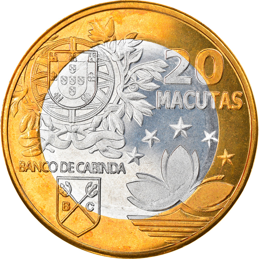 Monnaie, CABINDA, Macao sovereignty, 20 Macutas, 2019, SPL, Bi-Metallic