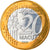Moneda, CABINDA, 20th Anniversary, 20 Macutas, 2019, SC, Bimetálico