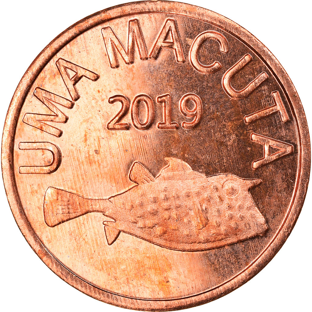 Moneta, CABINDA, Macuta, 2019, MS(63), Miedź