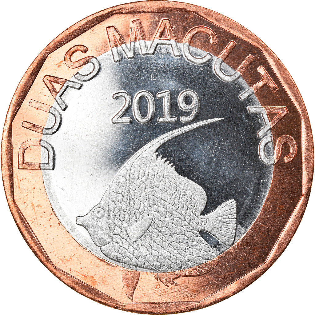 Münze, CABINDA, 2 Macutas, 2019, UNZ, Bi-Metallic