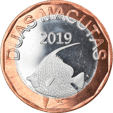 Coin, CABINDA, 2 Macutas, 2019, MS(63), Bi-Metallic
