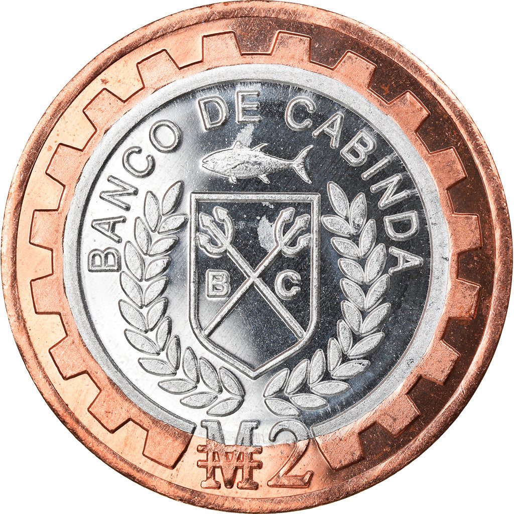 Moneta, CABINDA, 2 Macutas, 2019, SPL, Bi-metallico