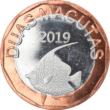 Coin, CABINDA, 2 Macutas, 2019, MS(63), Bi-Metallic