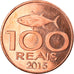 Moneta, CABINDA, 100 Reais, 2015, MS(63), Miedź