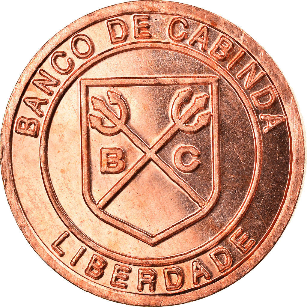 Coin, CABINDA, 100 Reais, 2015, MS(63), Copper