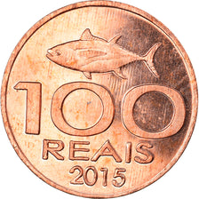 Coin, CABINDA, 100 Reais, 2015, MS(63), Copper