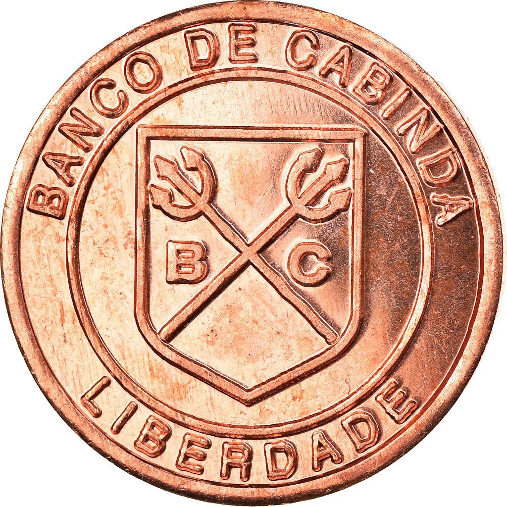 Coin, CABINDA, 100 Reais, 2015, MS(63), Copper