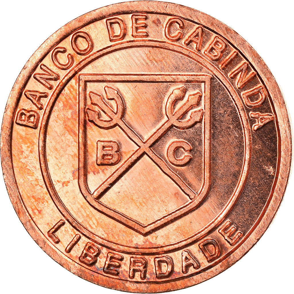 Coin, CABINDA, 100 Reais, 2015, MS(63), Copper