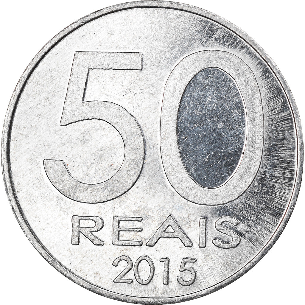 Moneta, CABINDA, 50 Reais, 2015, SPL, Alluminio