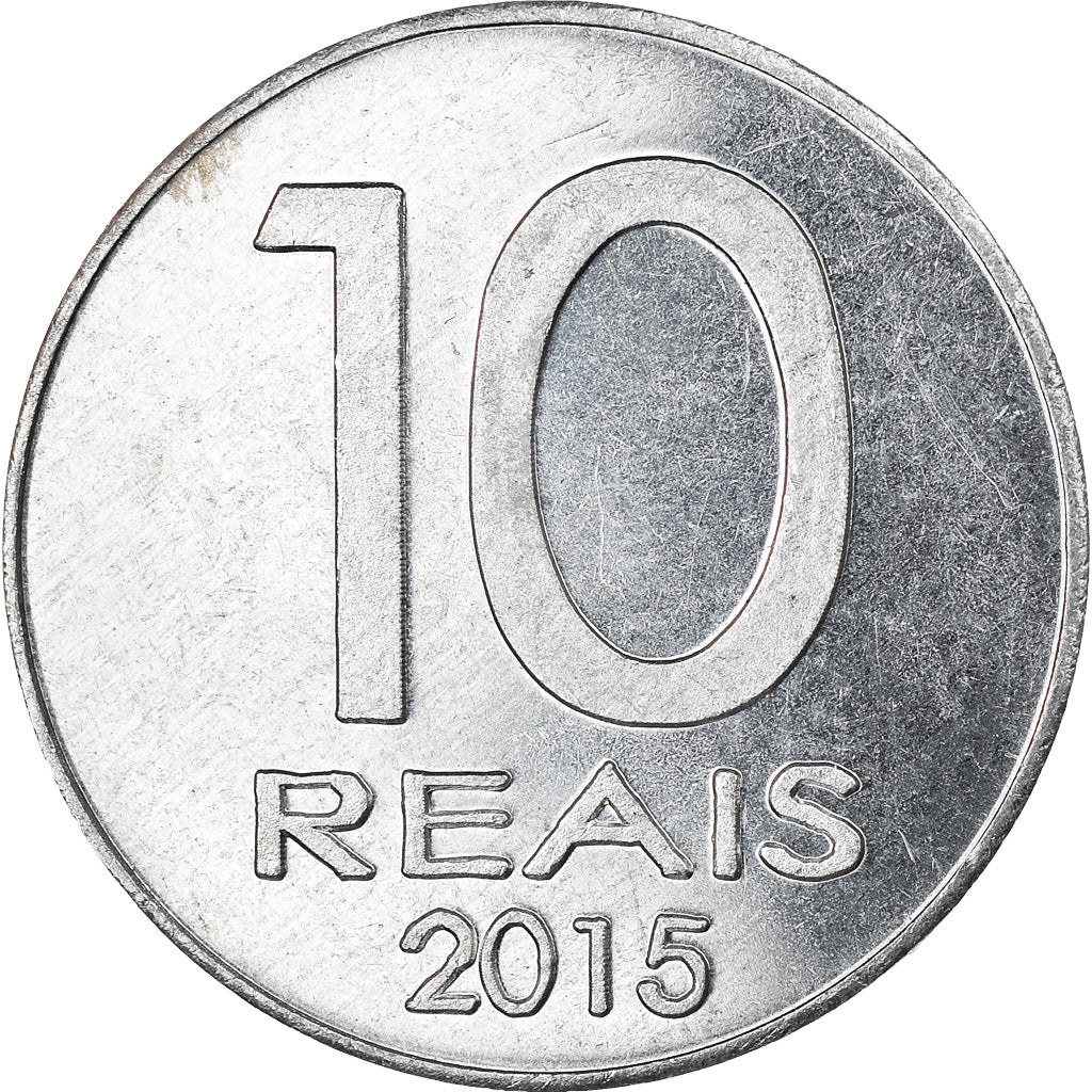 Moneta, CABINDA, 10 Reais, 2015, SPL, Alluminio