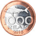 Coin, CABINDA, 1.000 reais, 2015, MS(63), Bi-Metallic
