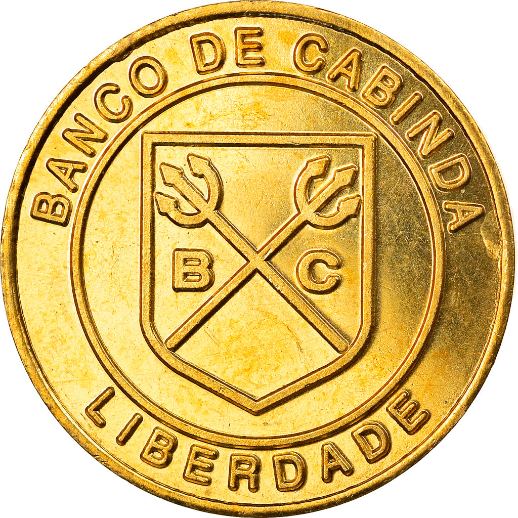 Coin, CABINDA, 500 reais, 2015, MS(63), Brass