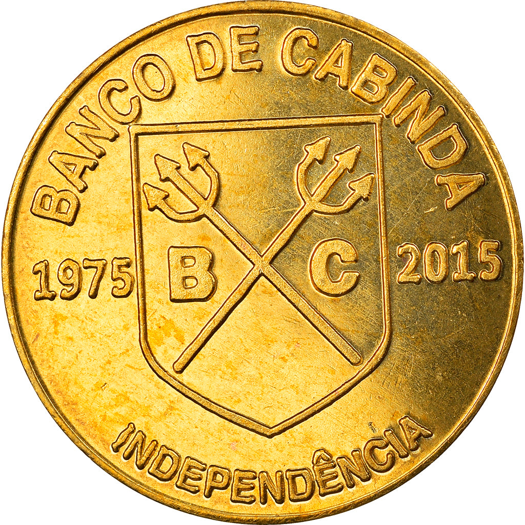 Moneta, CABINDA, 500 reais, 2015, SPL, Ottone
