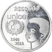 Moneta, CABINDA, 50000 reais, 2016, Unicef, SPL, Alluminio