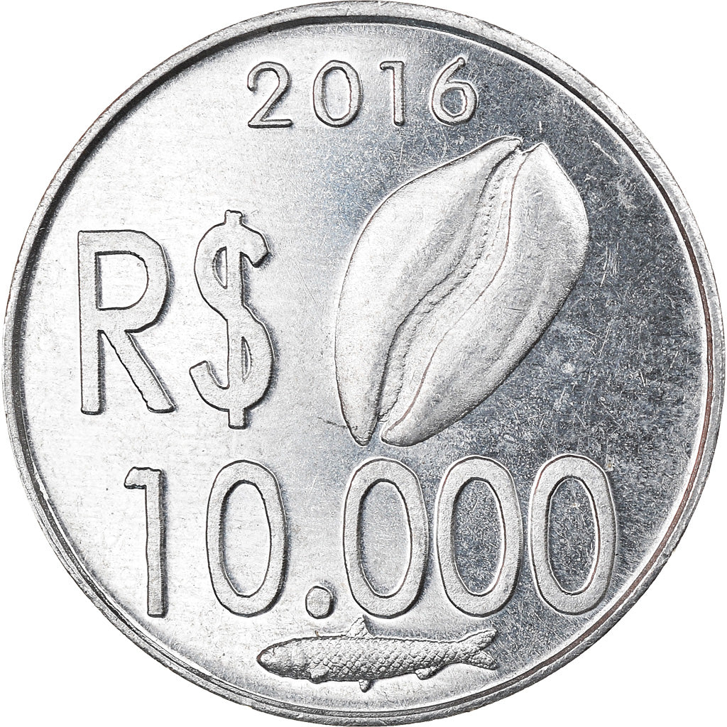 Coin, CABINDA, 10.000 reais, 2016, MS(63), Aluminum
