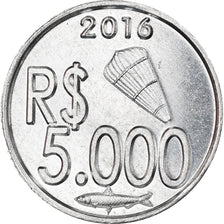 Münze, CABINDA, 5.000 reais, 2016, UNZ, Aluminium