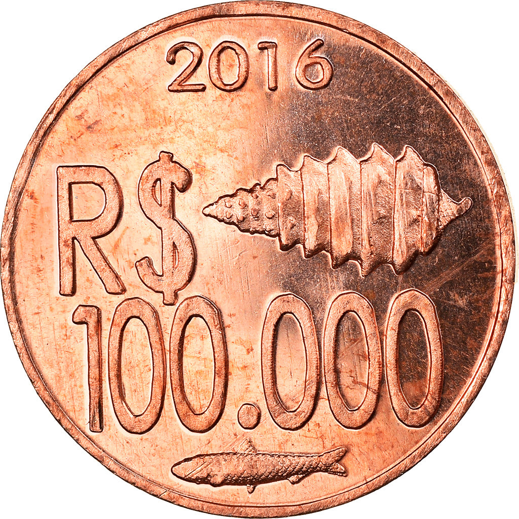 Moneta, CABINDA, 100.000 reais, 2016, SPL, Rame