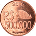 Moneta, CABINDA, 500.000 reais, 2016, MS(63), Miedź
