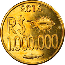 Coin, CABINDA, 1 million de reais, 2016, MS(63), Brass
