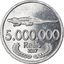 Coin, CABINDA, 5 millions de reais, 2017, MS(63), Aluminum