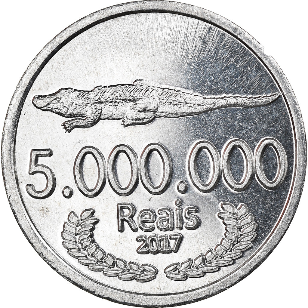 Moneta, CABINDA, 5 millions de reais, 2017, SPL, Alluminio
