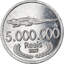 Coin, CABINDA, 5 millions de reais, 2017, MS(63), Aluminum