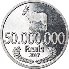 Coin, CABINDA, 50 millions de reais, 2017, MS(63), Aluminum