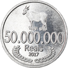 Coin, CABINDA, 50 millions de reais, 2017, MS(63), Aluminum