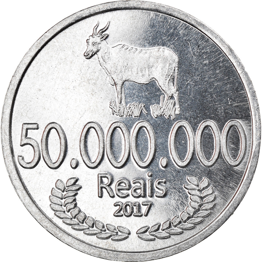 Monnaie, CABINDA, 50 millions de reais, 2017, SPL, Aluminium