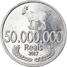 Coin, CABINDA, 50 millions de reais, 2017, MS(63), Aluminum