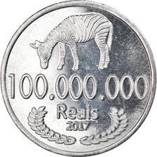 Coin, CABINDA, cent millions de reais, 2017, MS(63), Aluminum