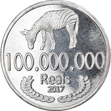 Coin, CABINDA, cent millions de reais, 2017, MS(63), Aluminum