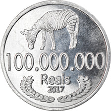 Coin, CABINDA, cent millions de reais, 2017, MS(63), Aluminum