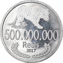 Monnaie, CABINDA, cinq cents millions de reais, 2017, SPL, Aluminium