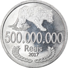 Moeda, CABINDA, cinq cents millions de reais, 2017, MS(63), Alumínio