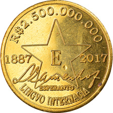 Coin, CABINDA, 2 milliards 500 millions de reais, 2017, Esperanto, MS(63)