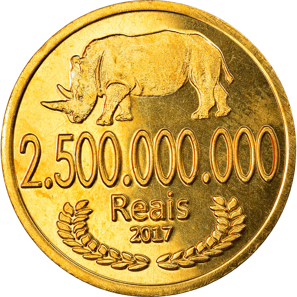 Münze, CABINDA, 2 milliards 500 millions de reais, 2017, UNZ, Bronze-Aluminium