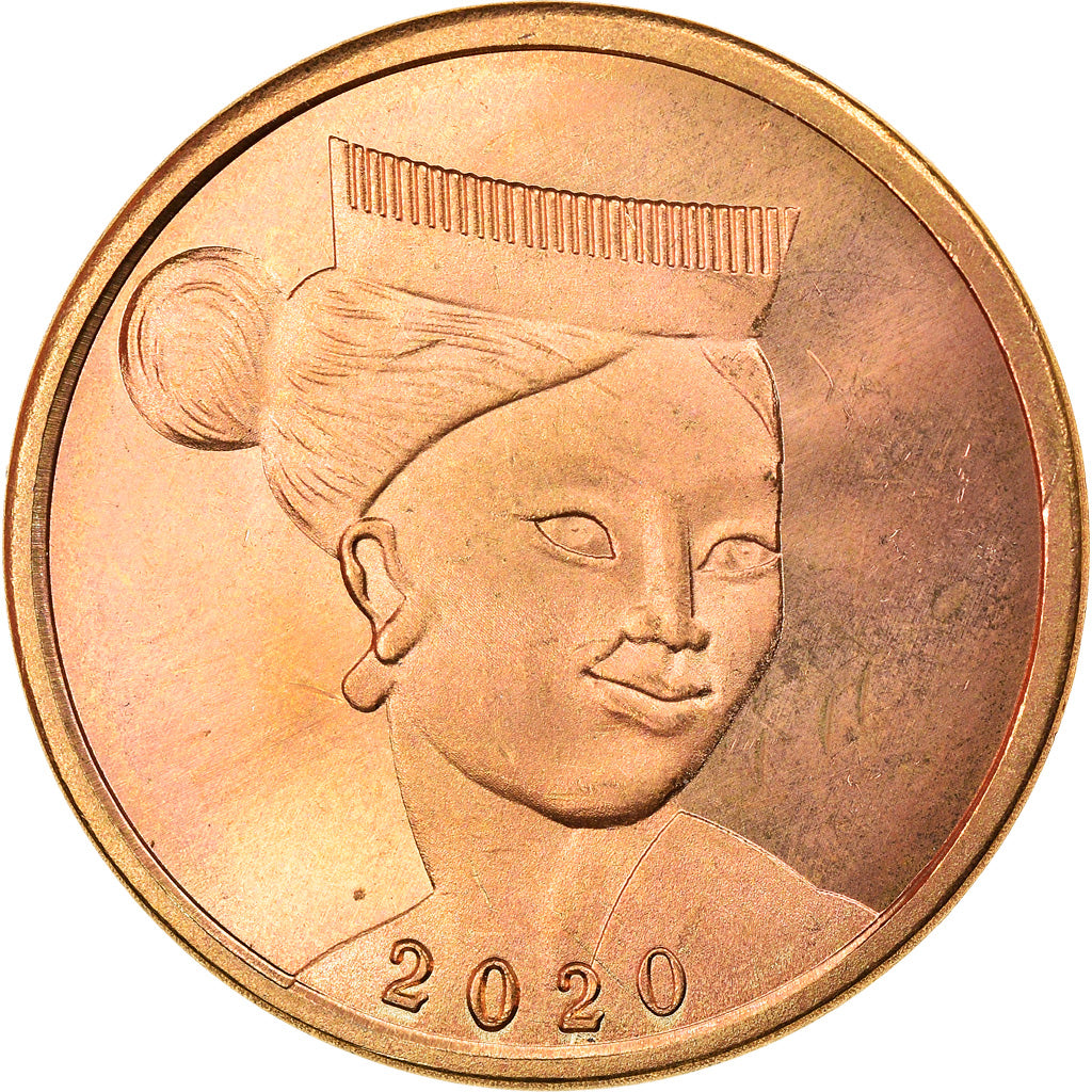 Coin, Micronesia, 1/2 Crown, 2020, YAP, MS(63), Brass