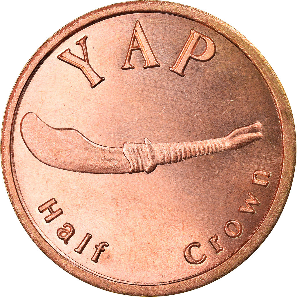 Coin, Micronesia, 1/2 Crown, 2020, YAP, MS(63), Brass