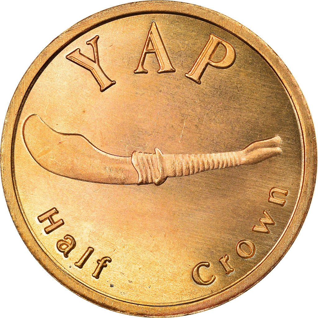 Coin, Micronesia, 1/2 Crown, 2020, YAP, MS(63), Brass