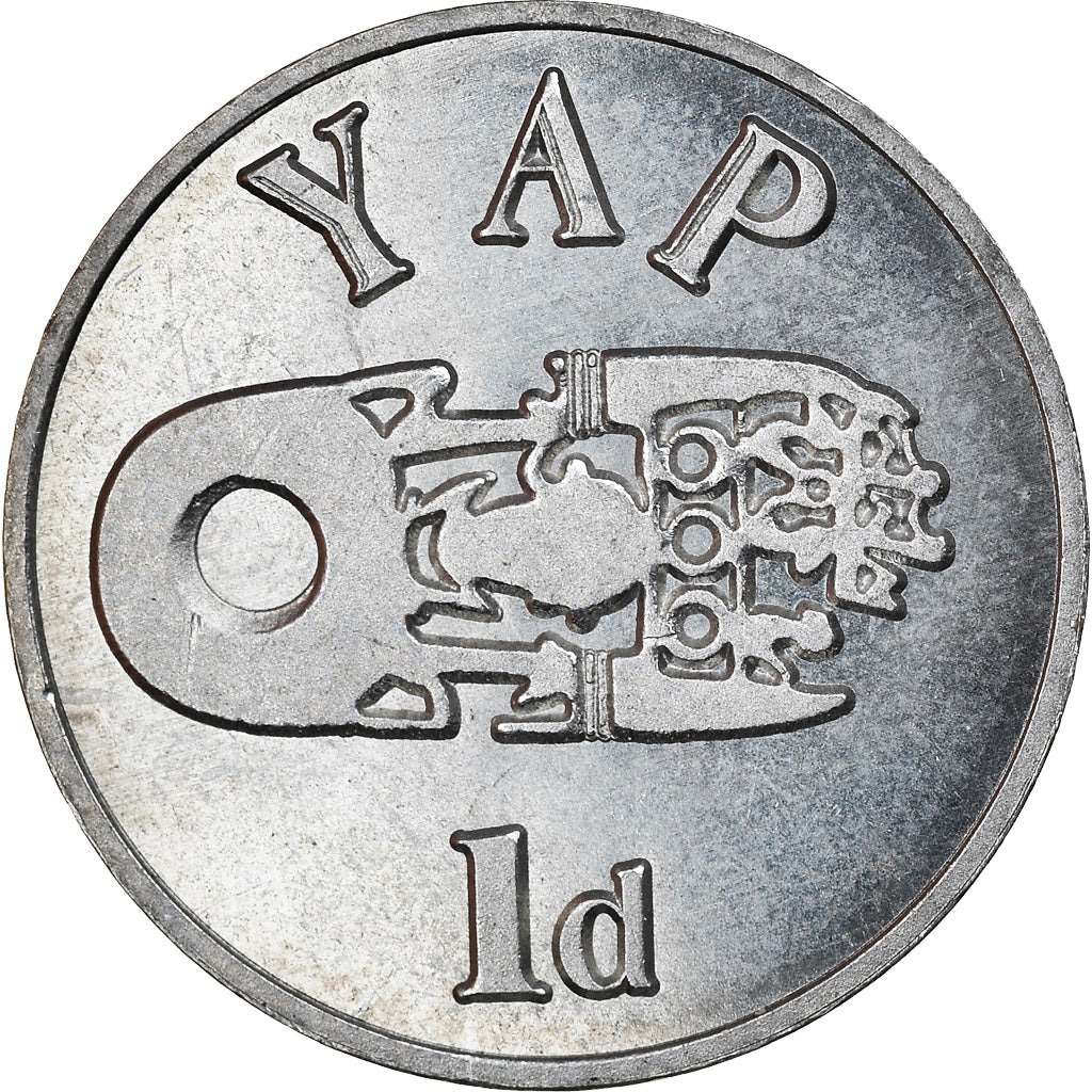 Coin, Micronesia, Penny, 2020, YAP, MS(63), Nickel plated zinc