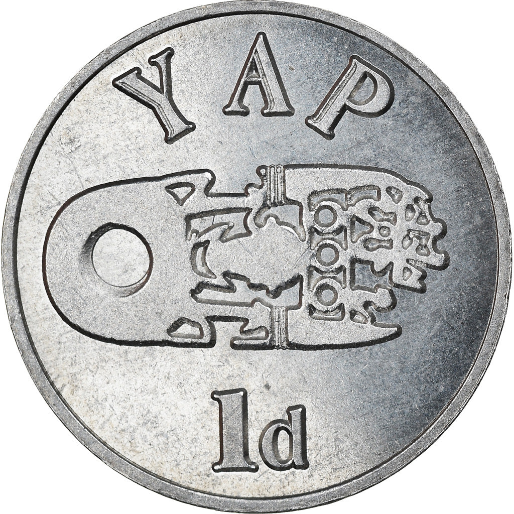 Coin, Micronesia, Penny, 2020, YAP, MS(63), Nickel plated zinc
