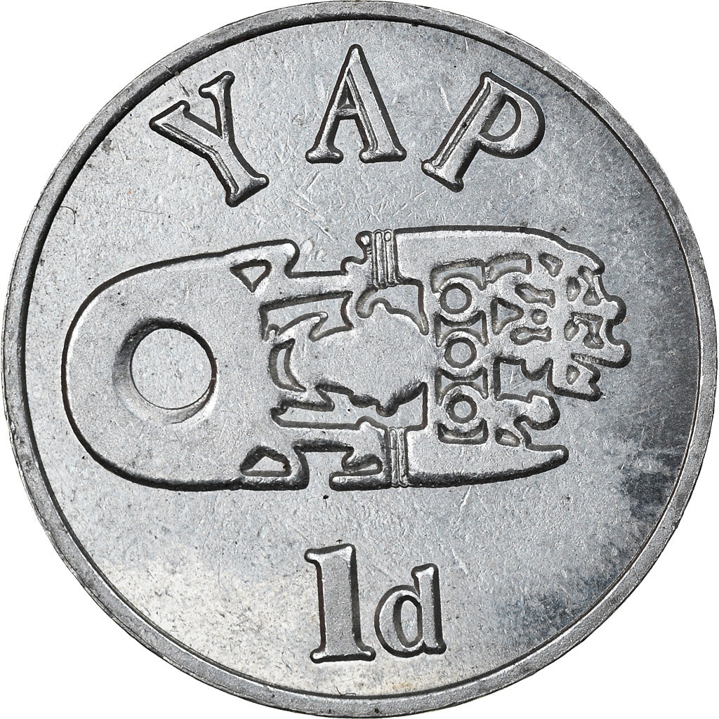 Coin, Micronesia, Penny, 2020, YAP, MS(63), Nickel plated zinc
