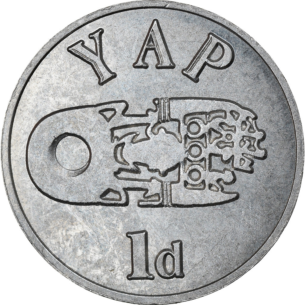 Coin, Micronesia, Penny, 2020, YAP, MS(63), Nickel plated zinc