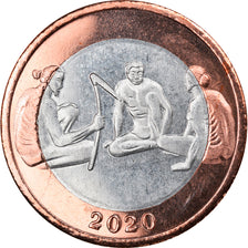 Coin, Micronesia, Crown, 2020, YAP, MS(63), Bi-Metallic