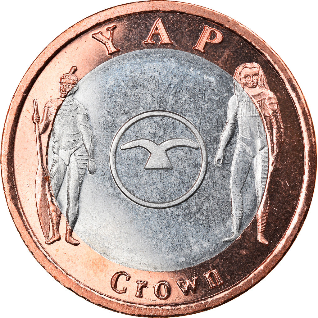 Coin, Micronesia, Crown, 2020, YAP, MS(63), Bi-Metallic